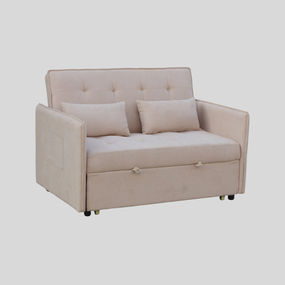 Sofa cama Bilbao biege (95x182x120 cm)