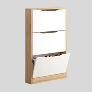 Zapatero 3 puertas Champion cambria-blanco