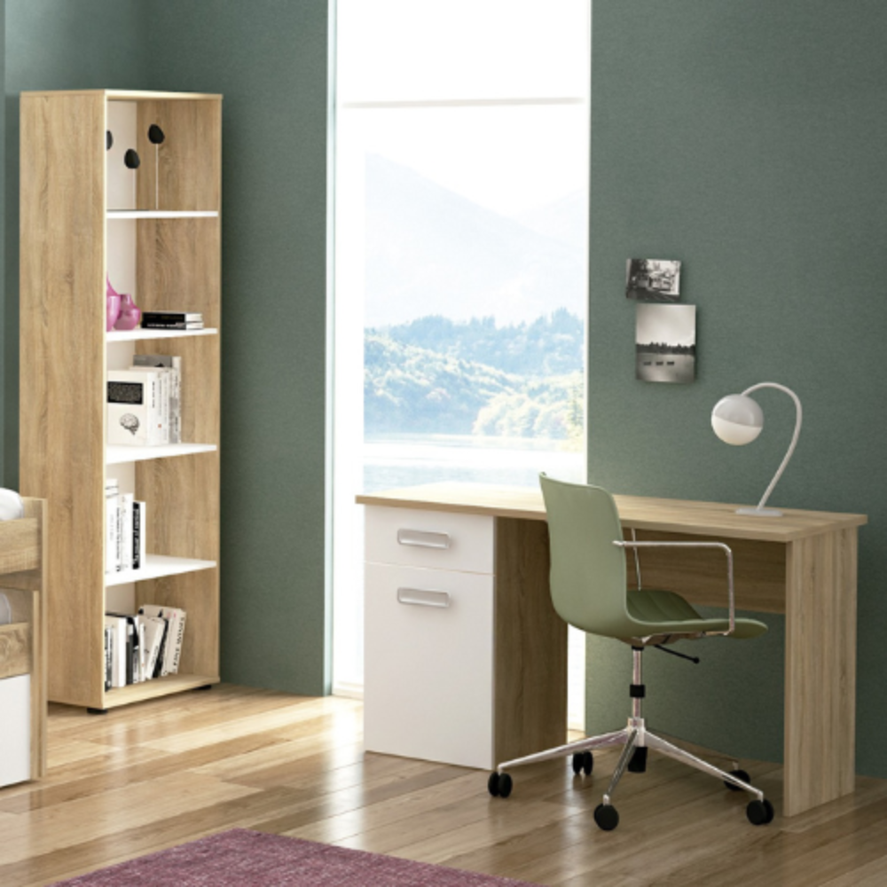 Mesa de estudio Champion cambria-blanco (71x120x49,8 cm)