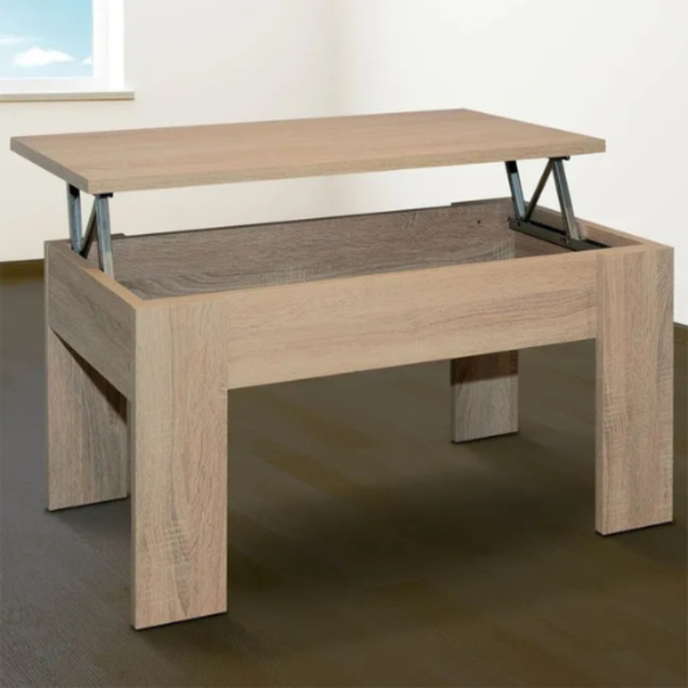 Mesa de centro Gala elevable cambria (45,5x90x50 cm)