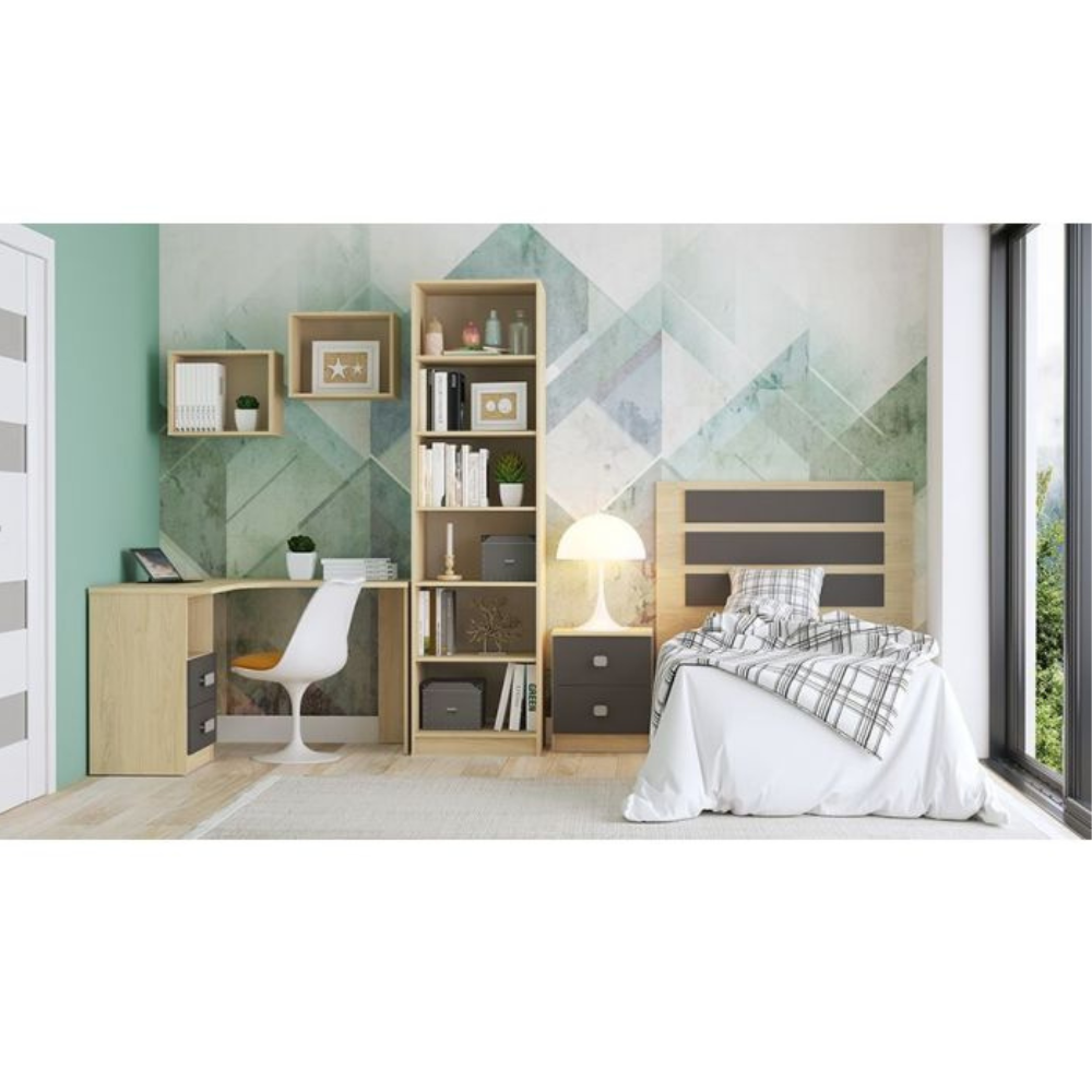 Cabecero Donald Puccini-Grafito (116x120x3 cm)