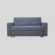 Sofá cama IZAN con brazos gris (167x88 cm - 138x180 cm)