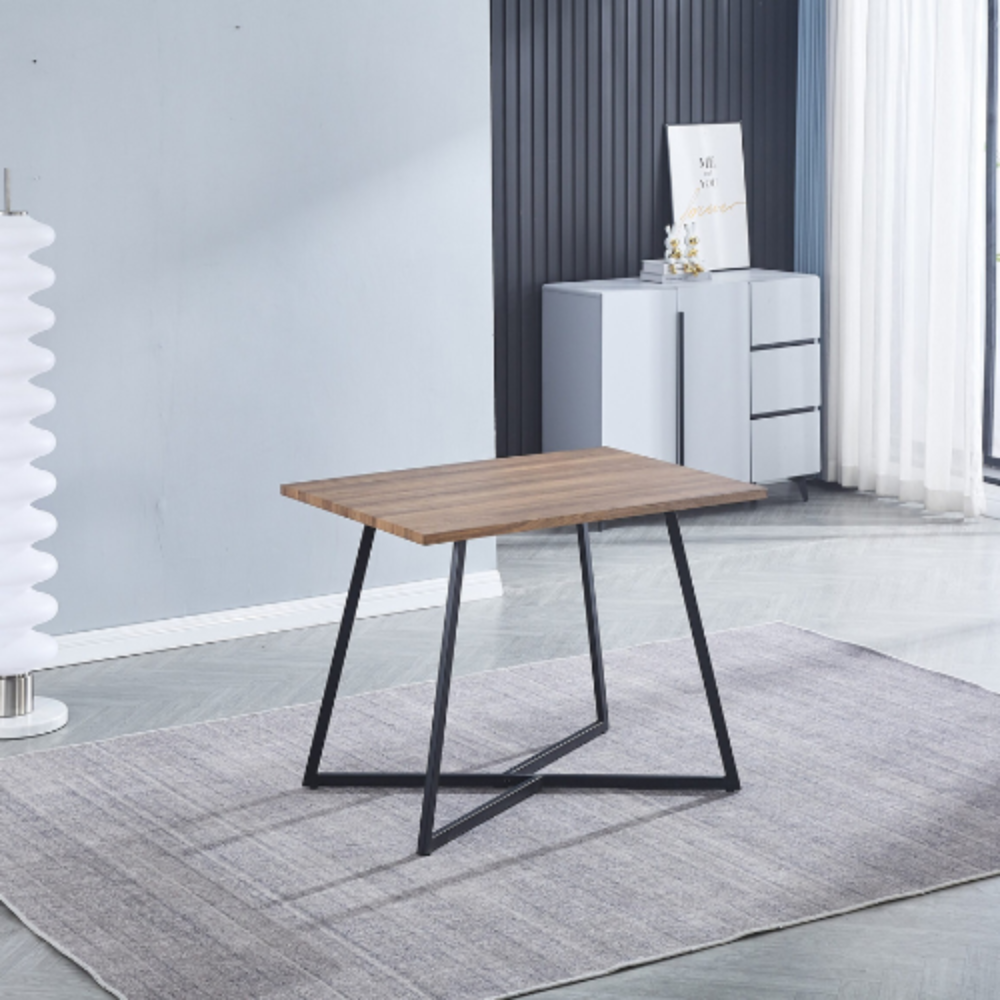 Mesa Kirby negro (76x100x70 cm)