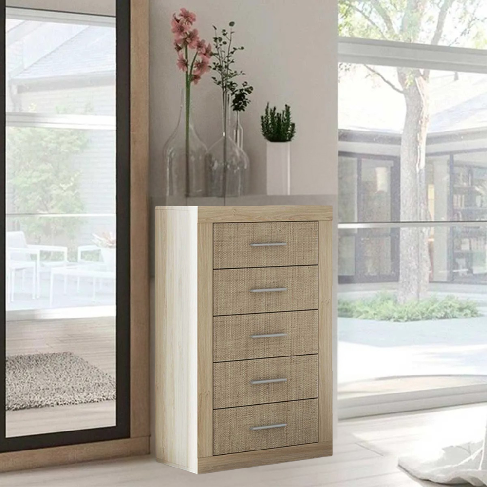 Sinfonier Lara 5 Cajones Puccini-Textil 02-B (106,5x60x39,6 cm)