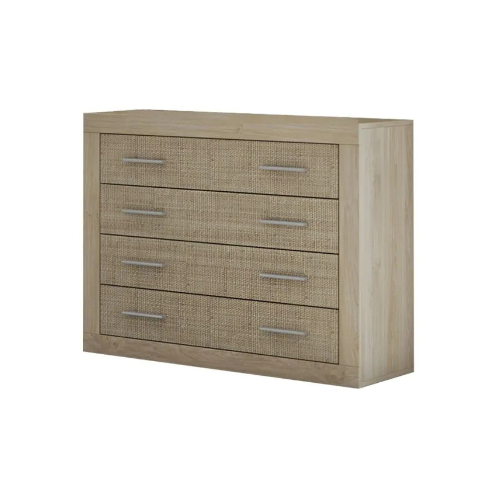 Cómoda Lara 4 Cajones Puccini-Textil 01-A (81,5x98x39,6 cm)