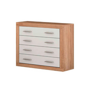 Cómoda Lara 4 Cajones Cambria-Blanco 09-A (81,5x98x39,6 cm)