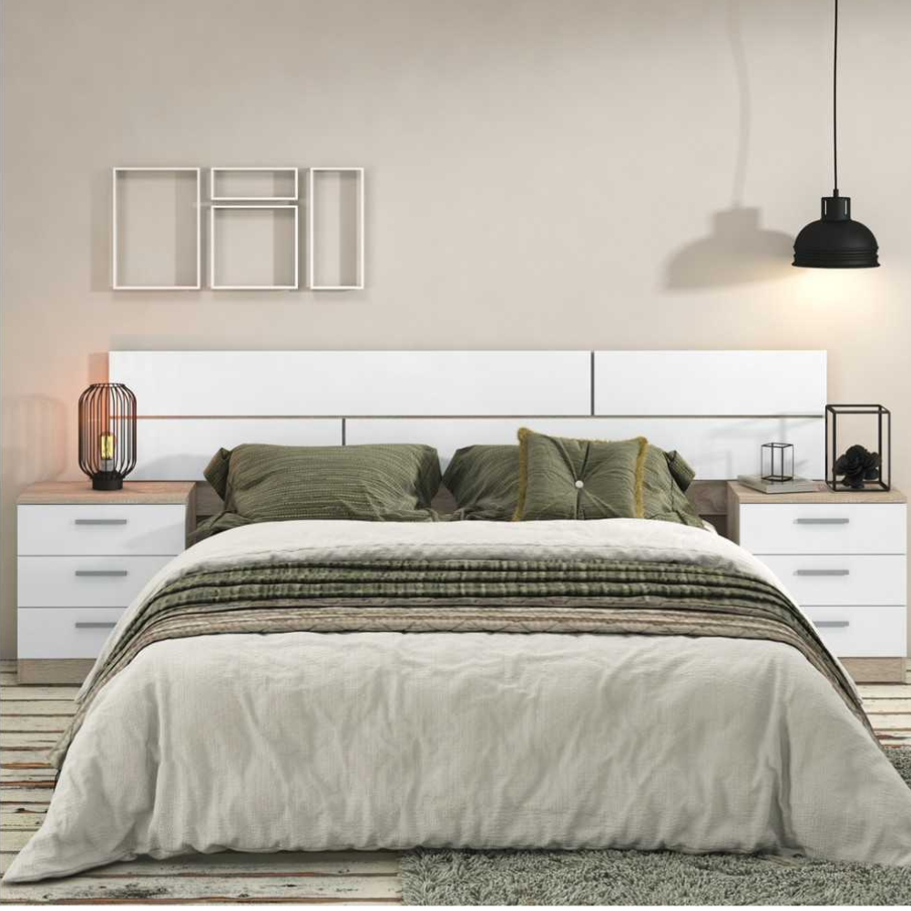 Cabecero Monika 220 Cambria-Blanco 02-B (51x222x3,2 cm)