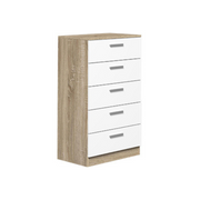 Sinfonier Monika 5 Cajones Cambria-Blanco 01-A (102,7x60x40 cm)