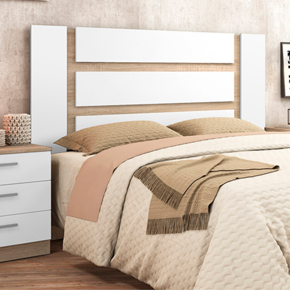 Cabecero con patas Monika 160 Cambria-Blanco 04-C (120x160x3 cm)