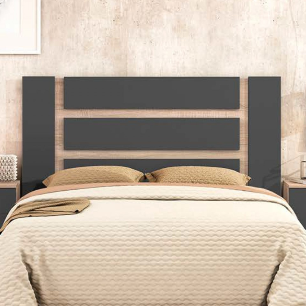 Cabecero con patas Monika 160 Cambria-Grafito 04-B (120x160x3 cm)