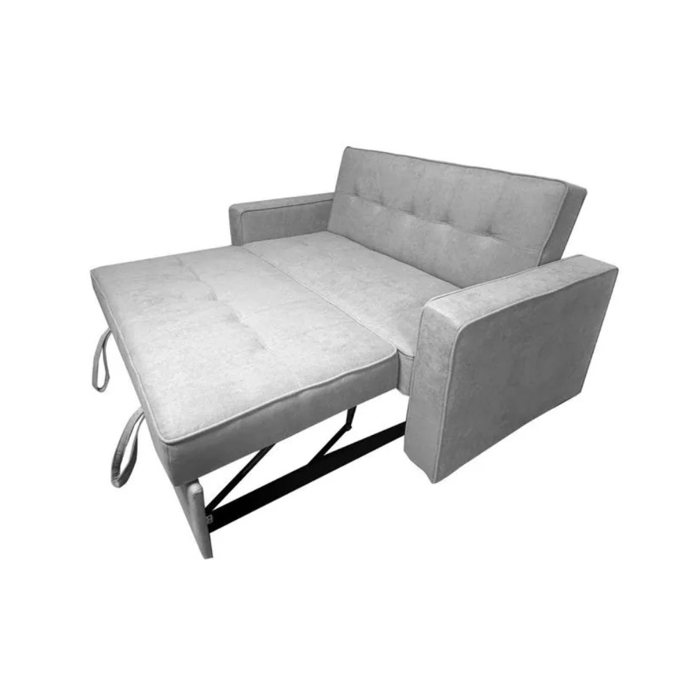 Sofá cama ROL con brazos gris (167x88 cm - 138x180 cm)