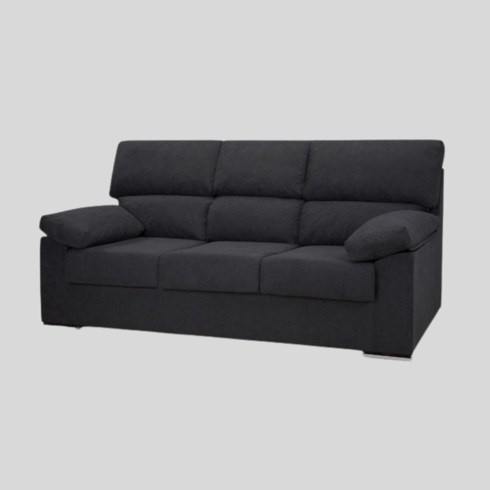Sofa Ruben 3P fijo Cairo Antracita (100x180x85 cm)