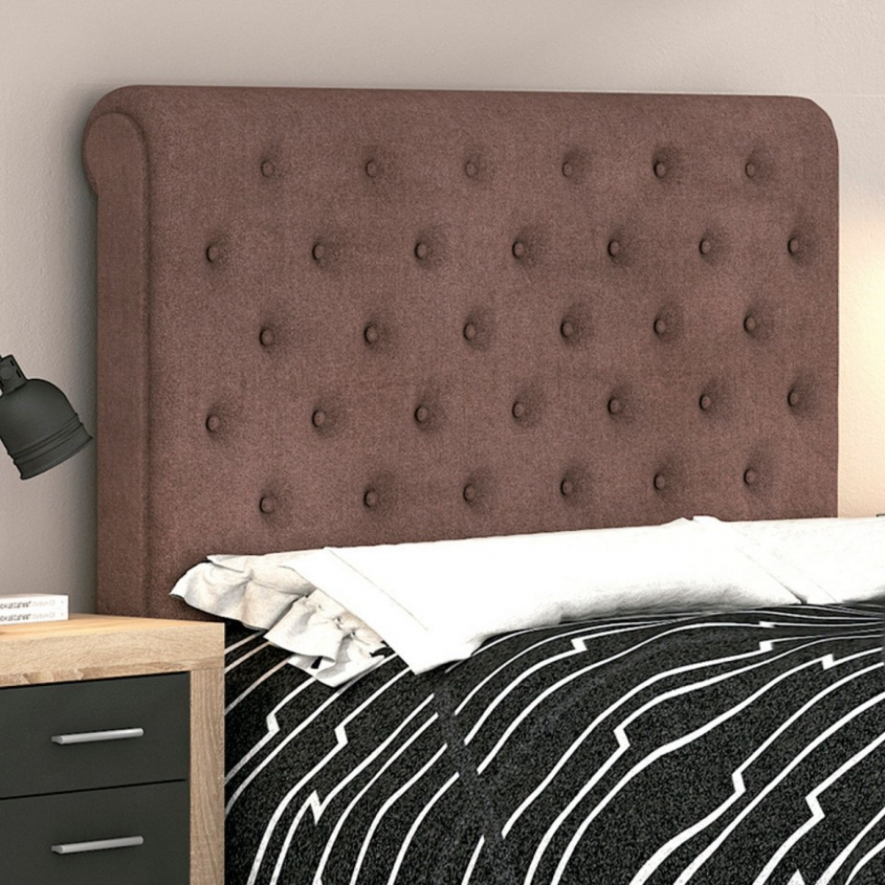 Cabecero Tela EMPIRE 160 Chocolate 13-A (134x160x12,5 cm)