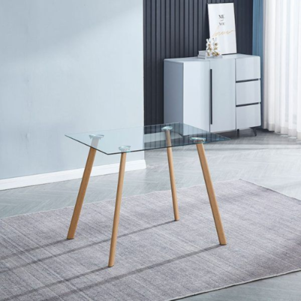 Mesa cristal Acnes (76x100x70 cm)