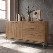 Aparador Sforza roble natural (160x39,5x75 cm)