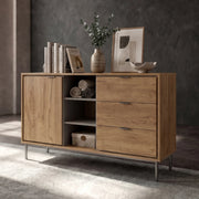 Aparador Sforza roble natural(120x39,5x75 cm)