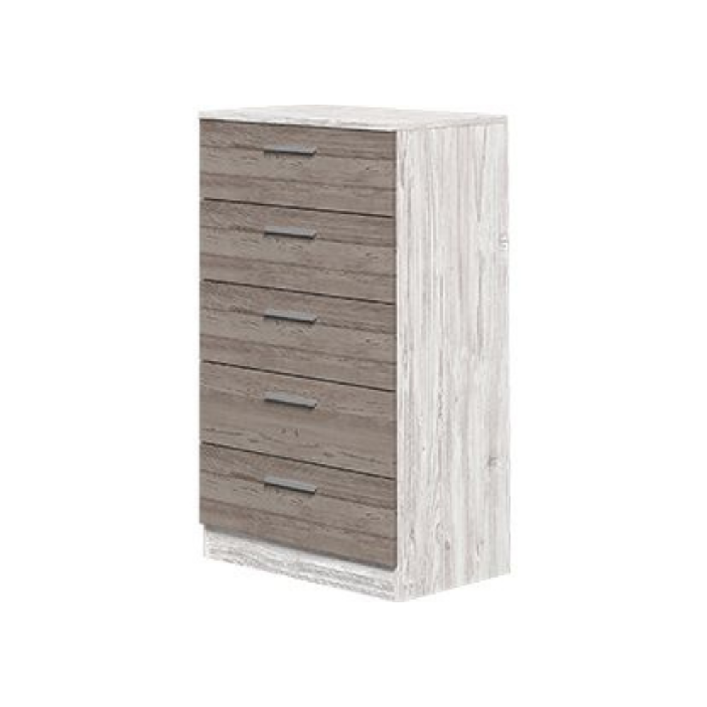Sinfonier Monika 5 Cajones Andersen Pino-Gris 01-C (102,7x60x40 cm)
