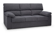 Sofa Ruben 3P fijo Cairo Grafito (100x202x85 cm)