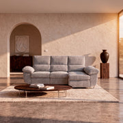 Sofá cama con chaise longue Abad(265x104x105 cm)