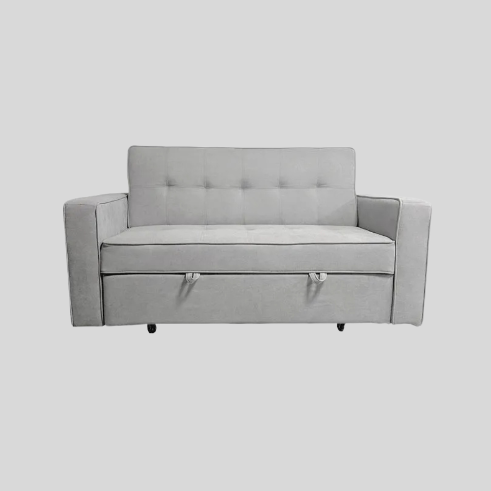 Sofá cama ROL con brazos gris (167x88 cm - 138x180 cm)